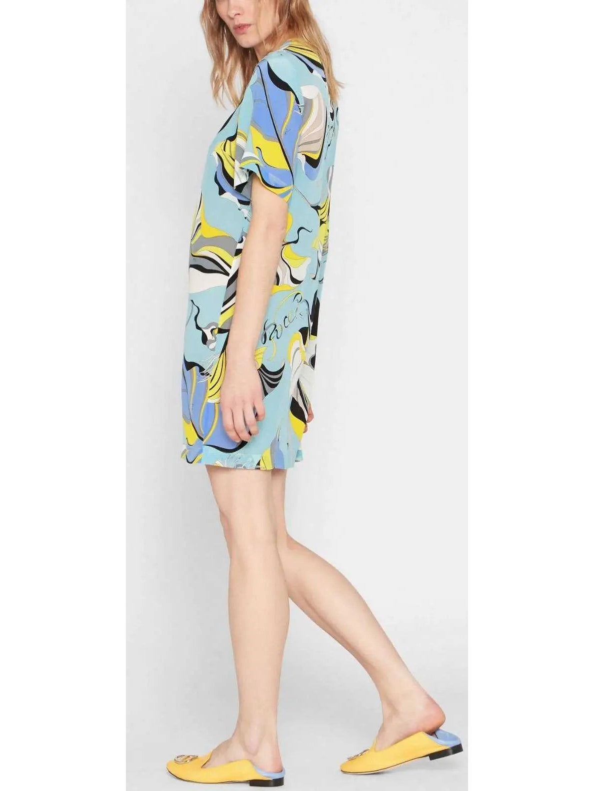 Frida Print Silk Mini Dress - Branna Couture