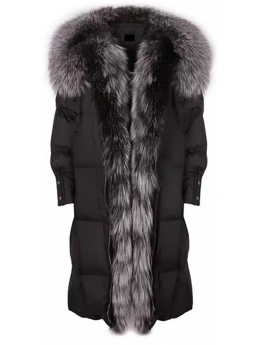 Fur-Trim Puffer Coat - Branna Couture