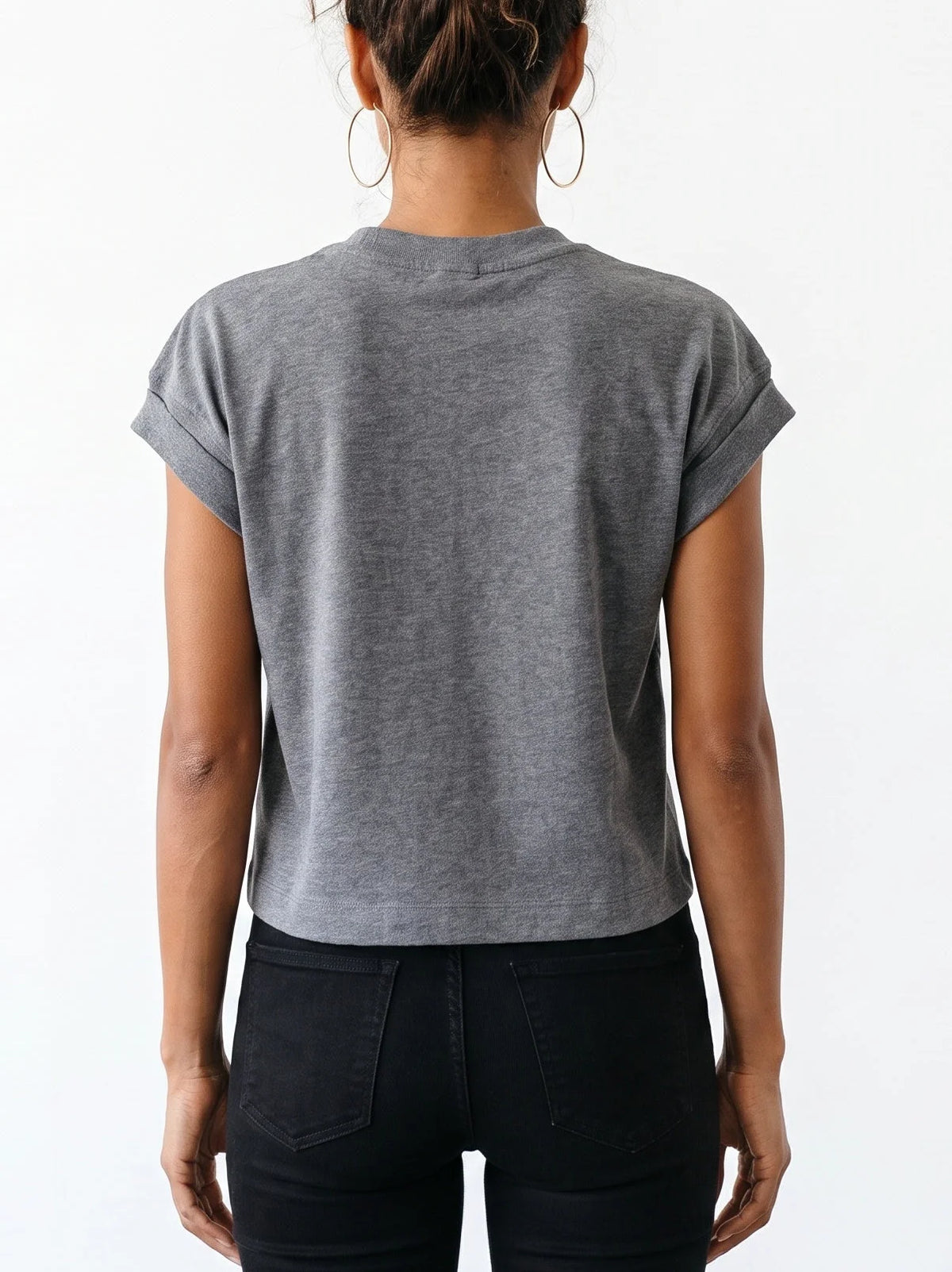 Gray Geometric Sequin Short Sleeve Wool Sweater - Sweaters & Knitwear