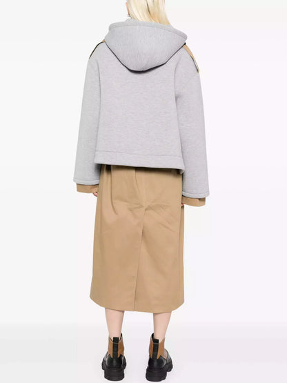 Hybrid Deconstructed Long Trench Coat Coats