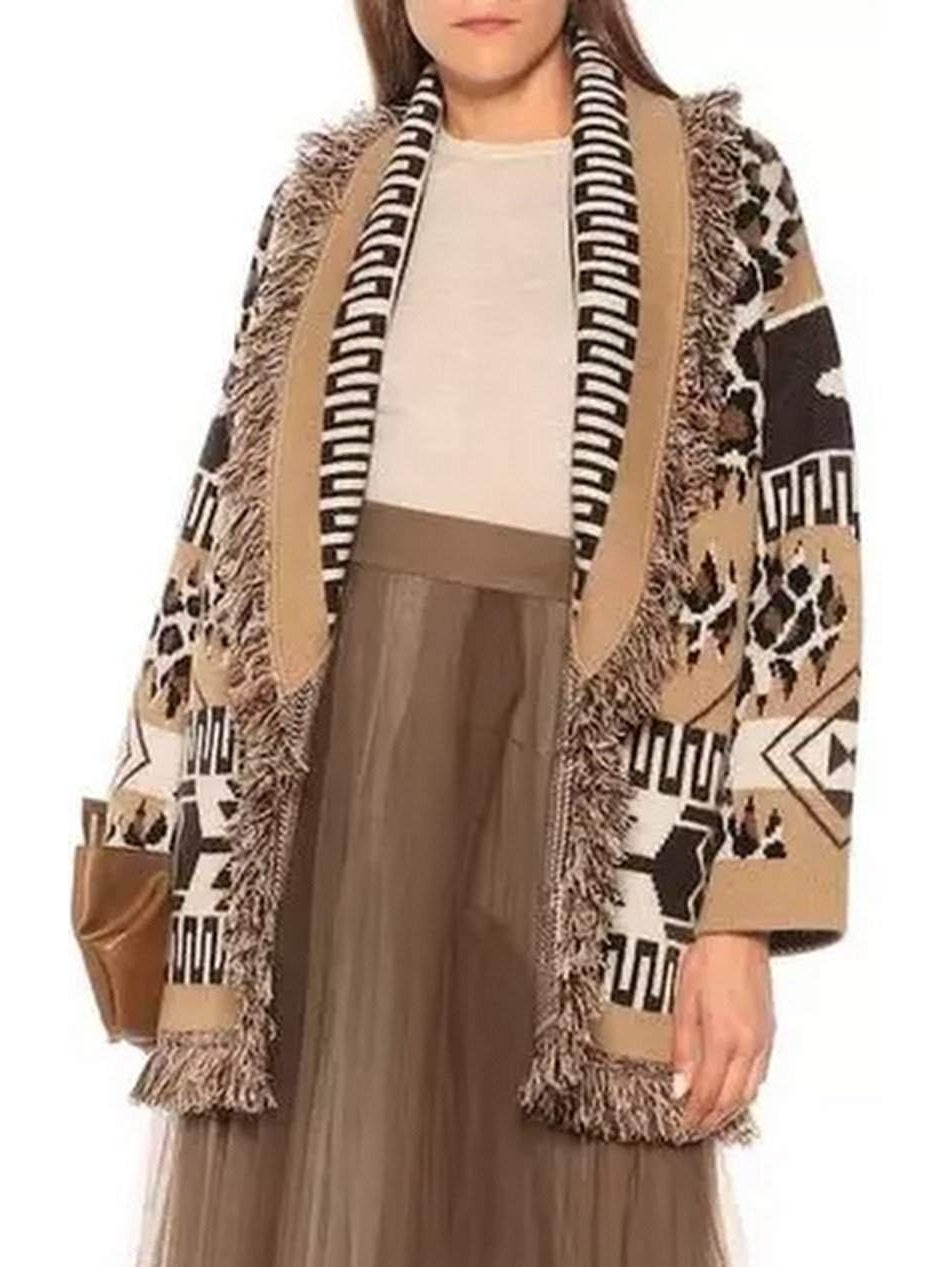 Icon Leopard Fringed Cardigan - Branna Couture