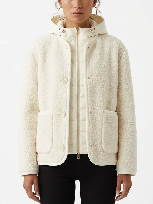Cashmere Double Knit Jacket and Detachable Padded Vest - Small - Jackets