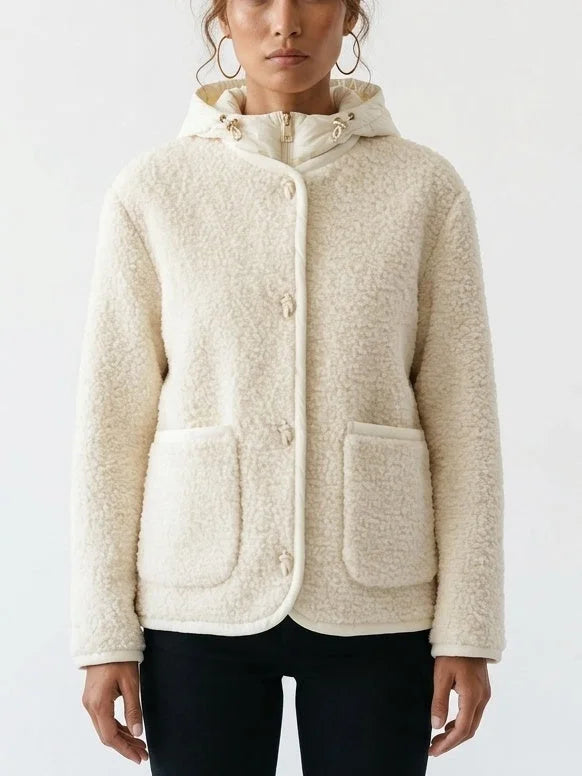 Cashmere Double Knit Jacket and Detachable Padded Vest - Jackets