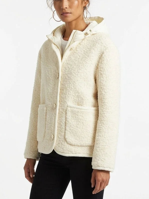 Cashmere Double Knit Jacket and Detachable Padded Vest - Jackets