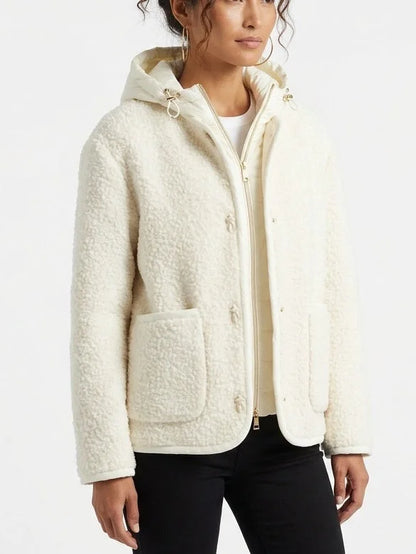 Cashmere Double Knit Jacket and Detachable Padded Vest - Jackets