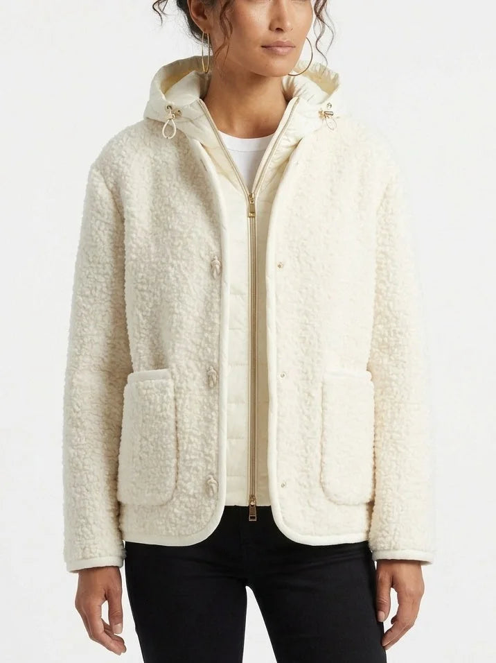 Cashmere Double Knit Jacket and Detachable Padded Vest - Jackets