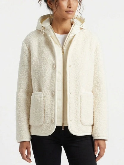 Cashmere Double Knit Jacket and Detachable Padded Vest - Jackets