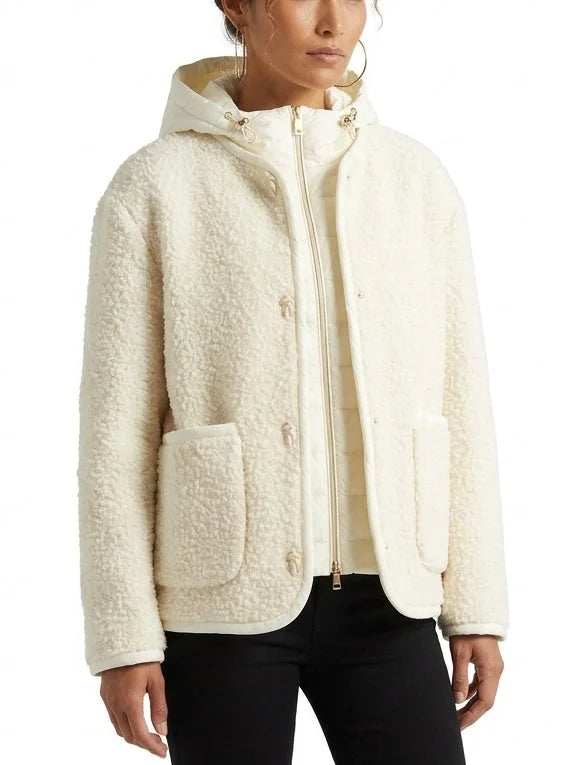 Cashmere Double Knit Jacket and Detachable Padded Vest - Jackets