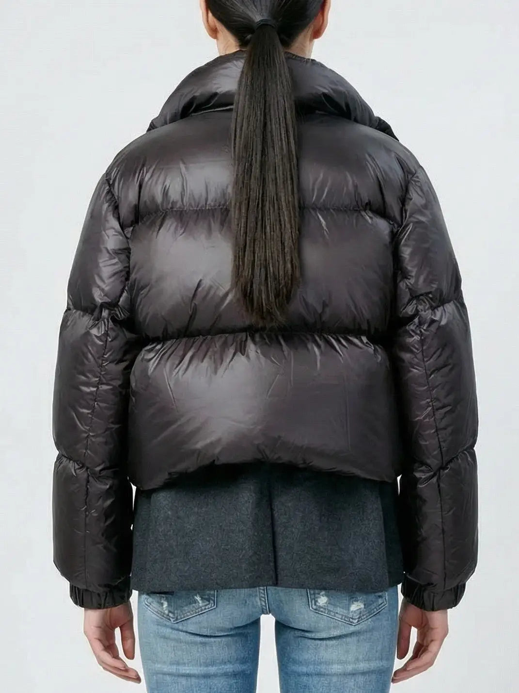 Layered Wool and Puffer Jacket - Jackets
