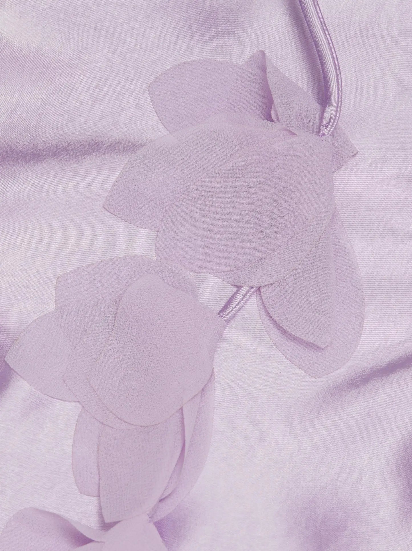 Lilac Sleeveless Satin Maxi Dress - Dresses