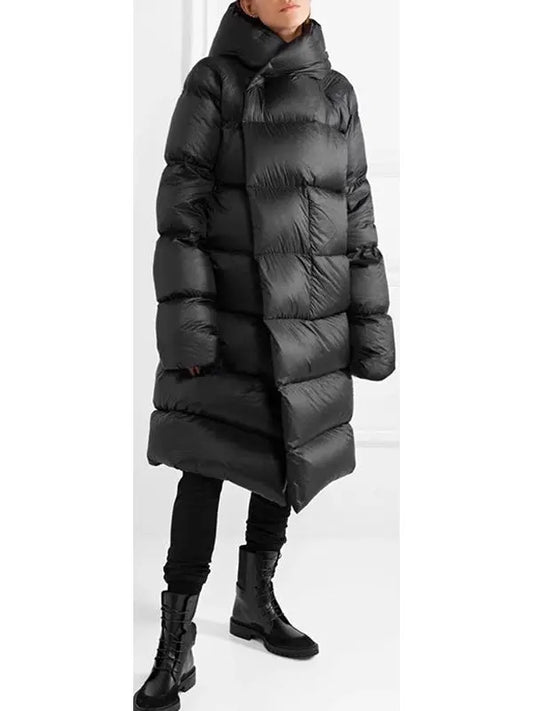 Long Down Coat, Black - Branna Couture