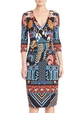 Matisse Surplice Jersey Silk Dress - Branna Couture