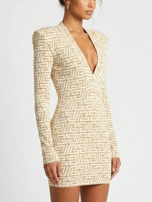 simon miller wallis knit fringe dress Black and White Stripe Sabine Fringe Knit Dress main image 0