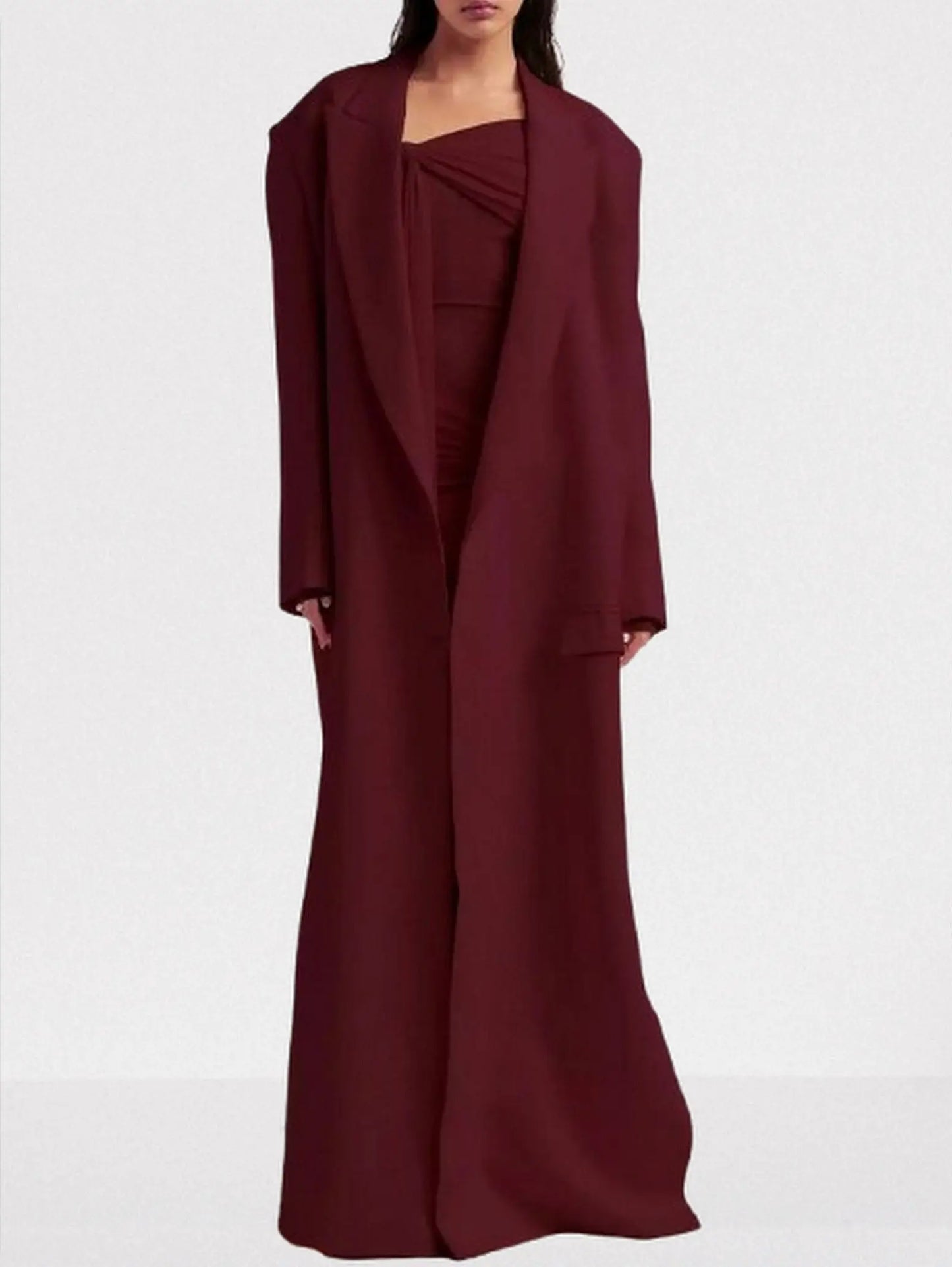 Off-Shoulder Draped Gown with Knotted Detail - Dresses