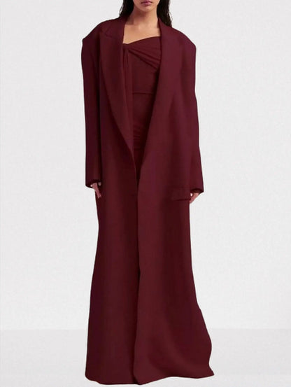 Off-Shoulder Draped Gown with Knotted Detail - Dresses