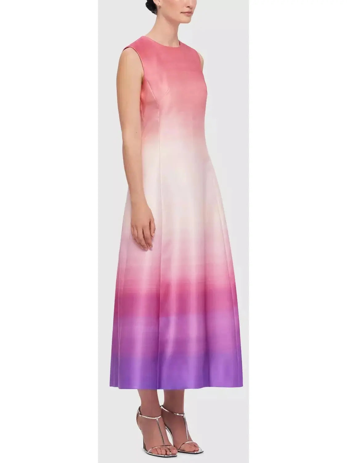 Ombre Sleeveless Midi Dress - Branna Couture