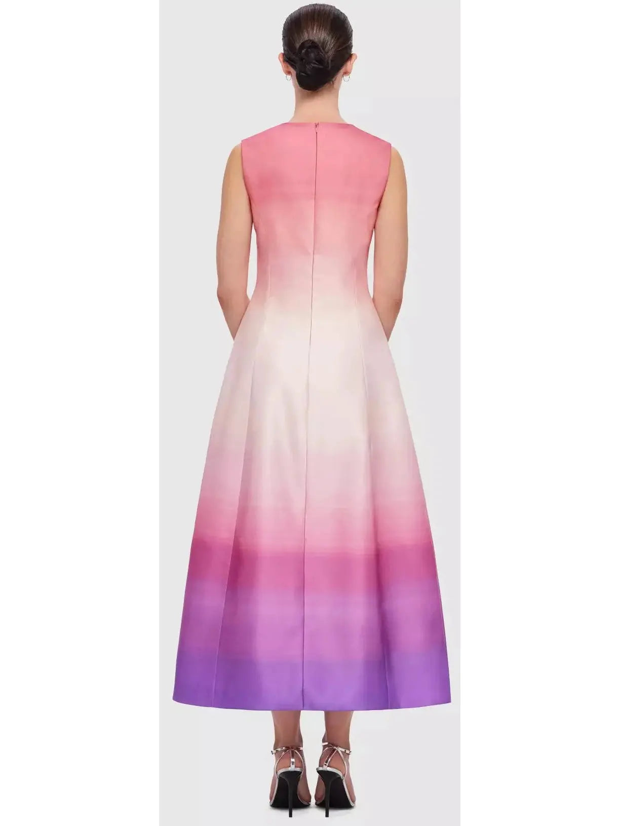 Ombre Sleeveless Midi Dress - Branna Couture