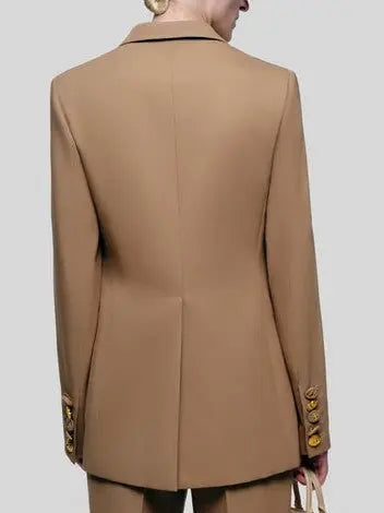 Padlock-Closure Single-Breasted Jacket Branna Couture