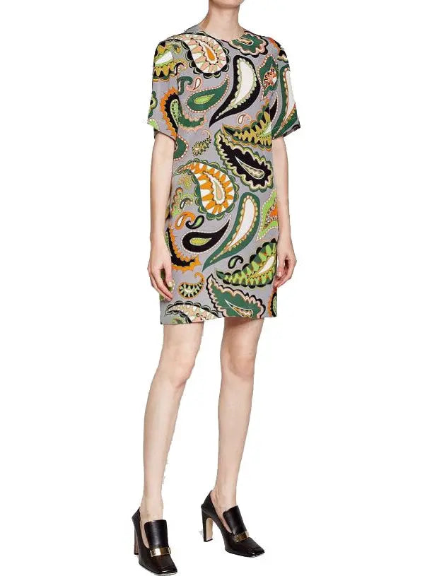 Paisley Print Dress - Branna Couture