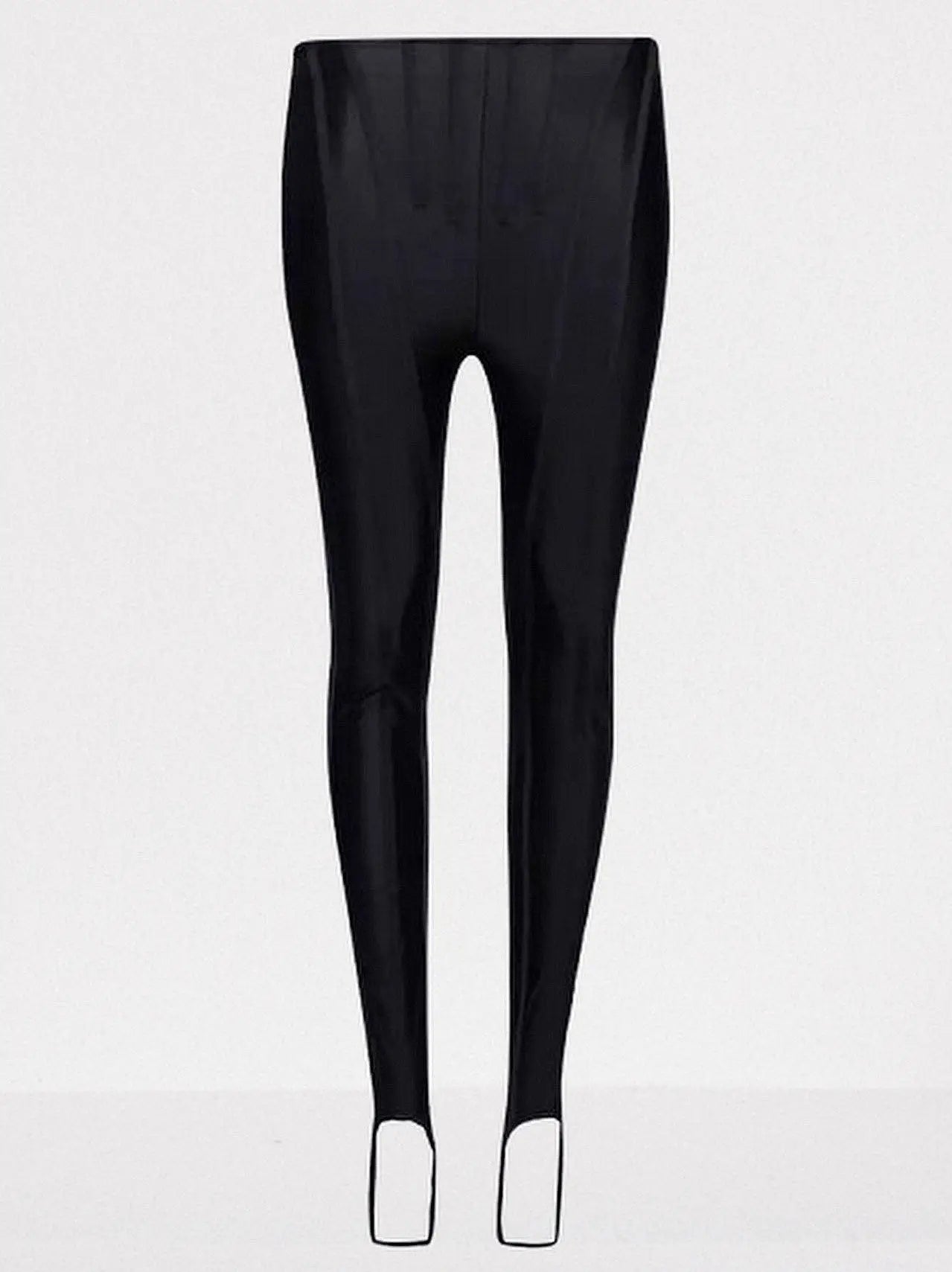 Paneled Corset-Style High-Waist Leggings - Small / Black - Jeans & Pants