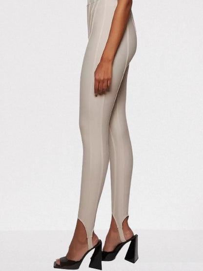 Paneled Corset-Style High-Waist Leggings - Jeans & Pants