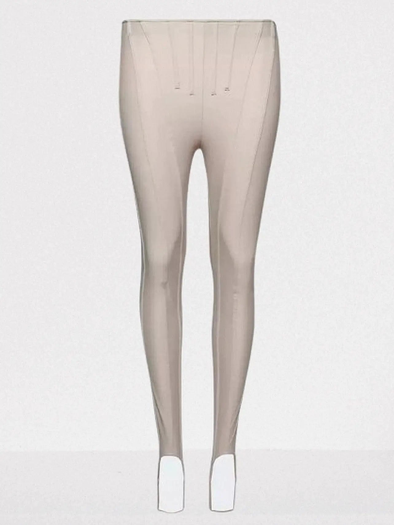 Paneled Corset-Style High-Waist Leggings - Jeans & Pants