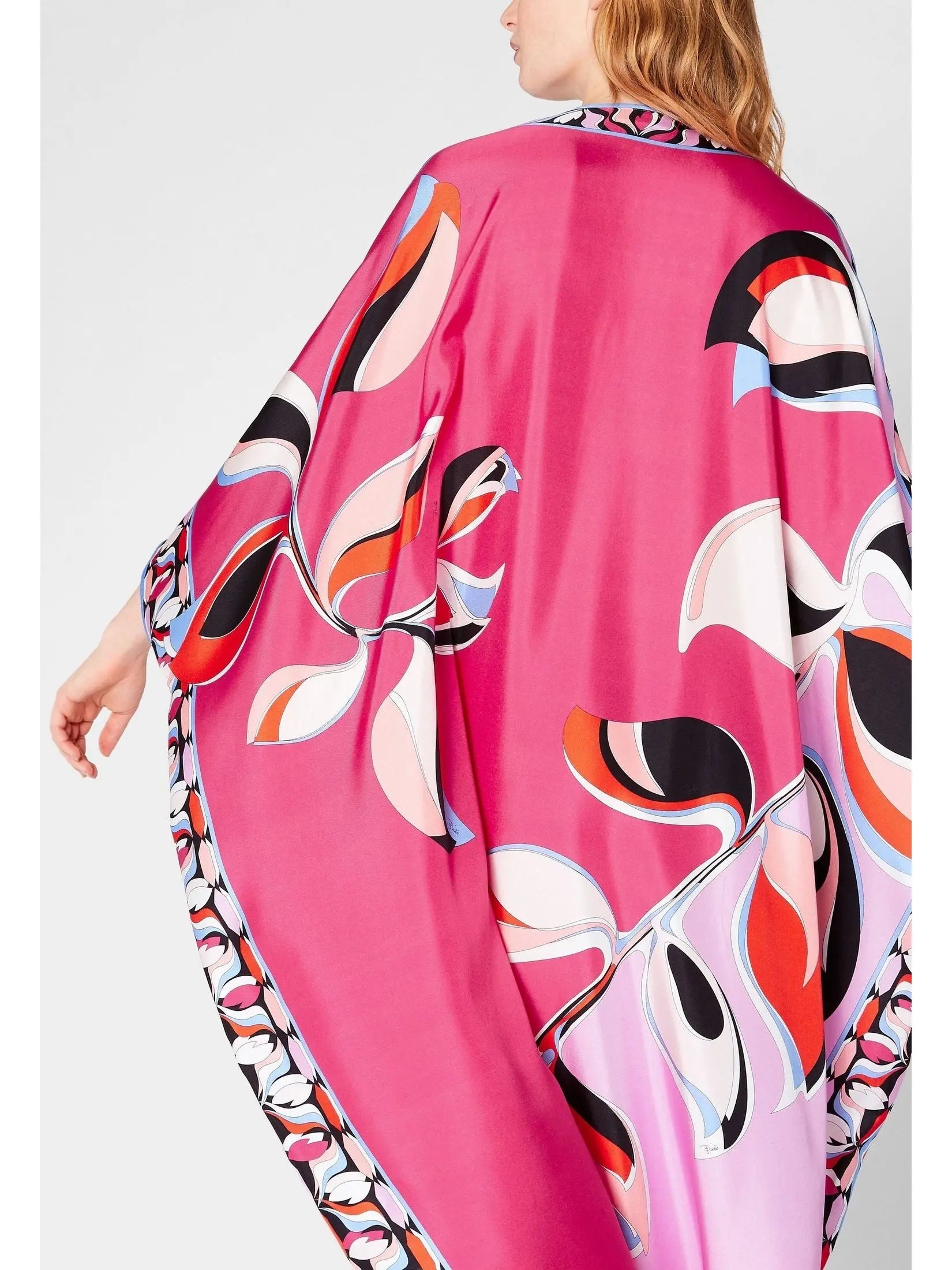 Pink Printed Kaftan - Branna Couture