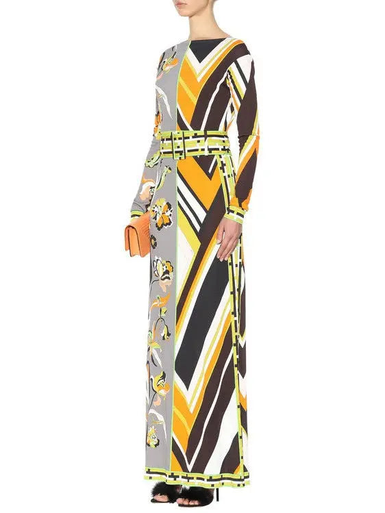 Printed Maxi Dress - Branna Couture