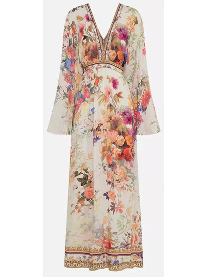 Friends With Frescos Gathered Kimono Dress - Branna Couture