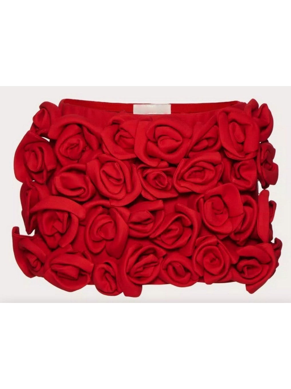 Rose Detail Mini Skort in Red - Branna Couture