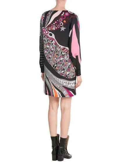 Sagittarius Printed Cocoon Dress - Branna Couture