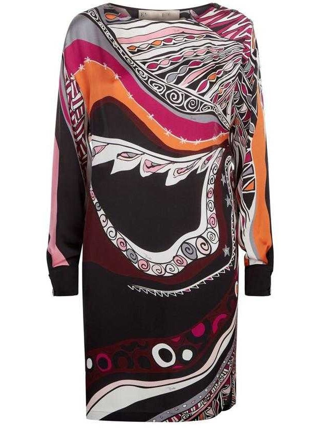 Sagittarius Printed Cocoon Dress - Branna Couture