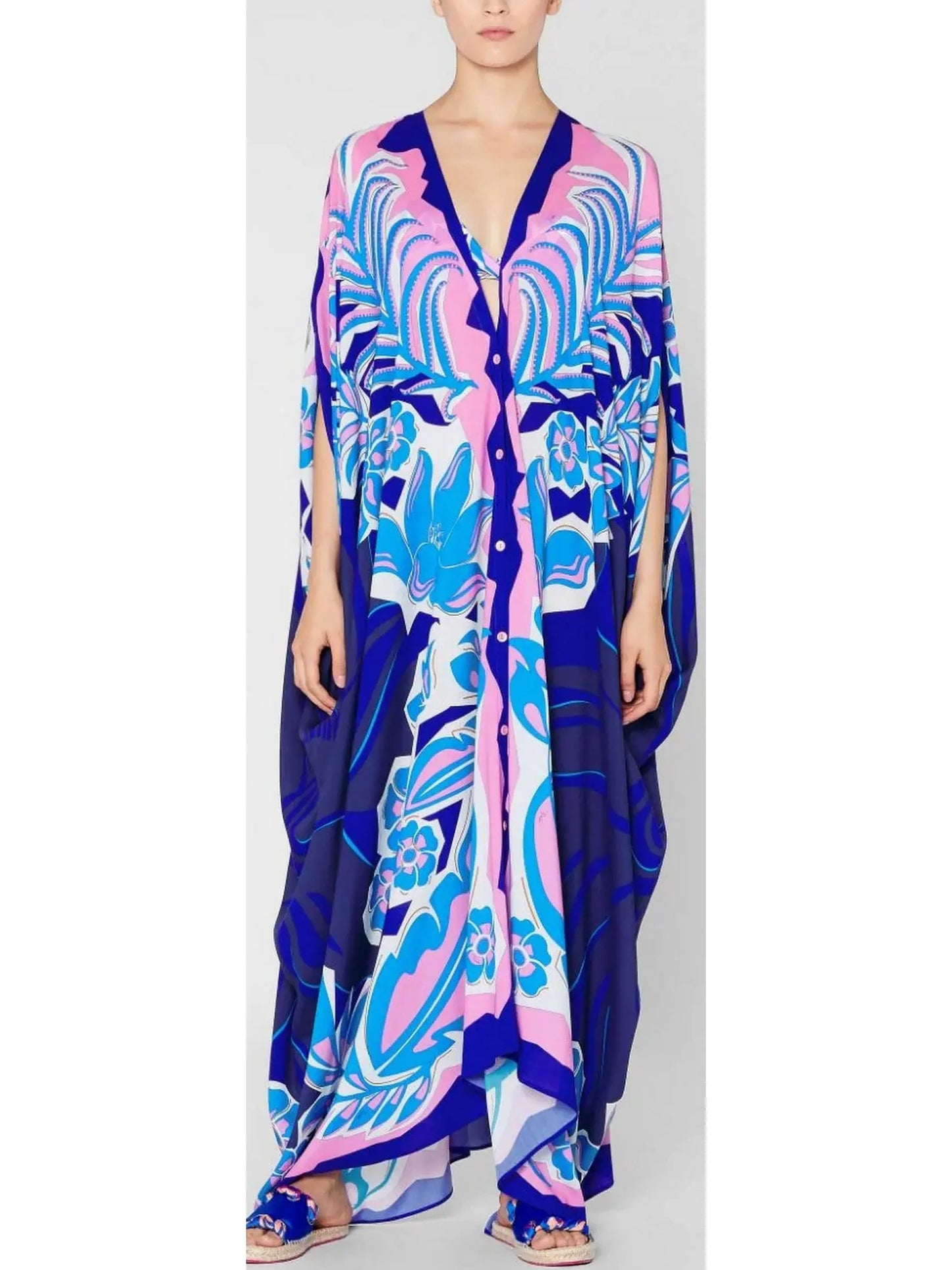 Samoa Print Kaftan - Branna Couture