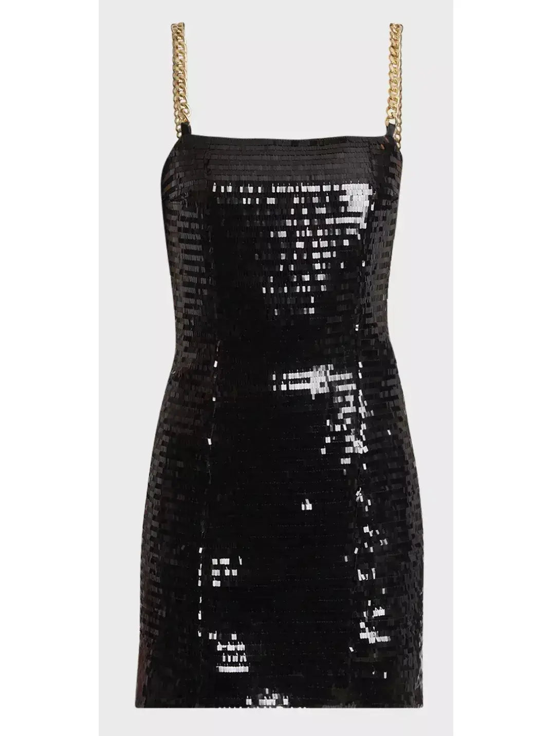 Sequin Mini Dress with Chain Strap Detail - Branna Couture