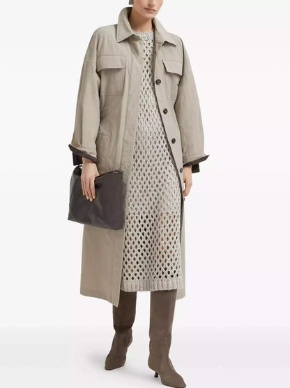Short Sleeve Net Knit Midi Dress Dresses