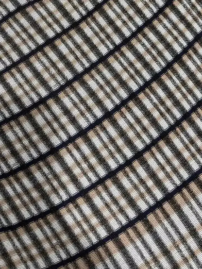 Short-Sleeve Striped Knit Midi Dress - Dresses