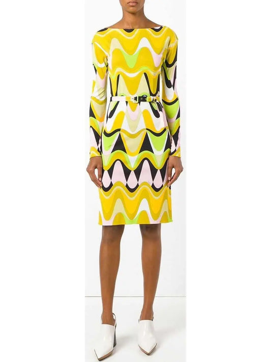 Signature Print Shift Dress - Branna Couture