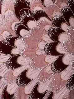 Strapless Petal-Embellished Beaded Evening Gown - Dresses