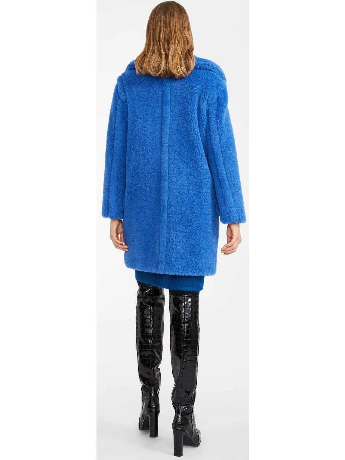 Teddy Bear Coat, Blue - Branna Couture