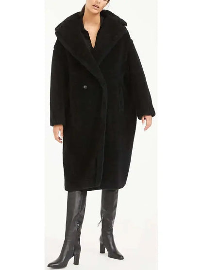 Teddy Icon Coat, Black - Branna Couture