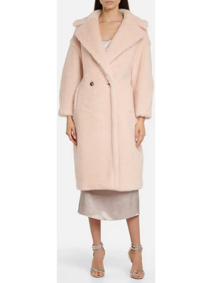 Teddy Icon Coat, Light Pink - Branna Couture