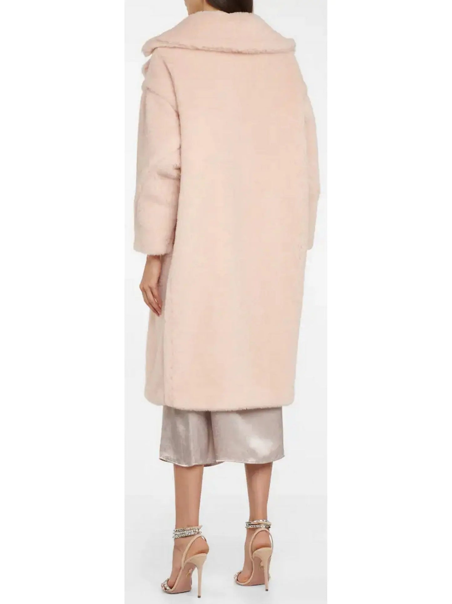 Teddy Icon Coat, Light Pink - Branna Couture