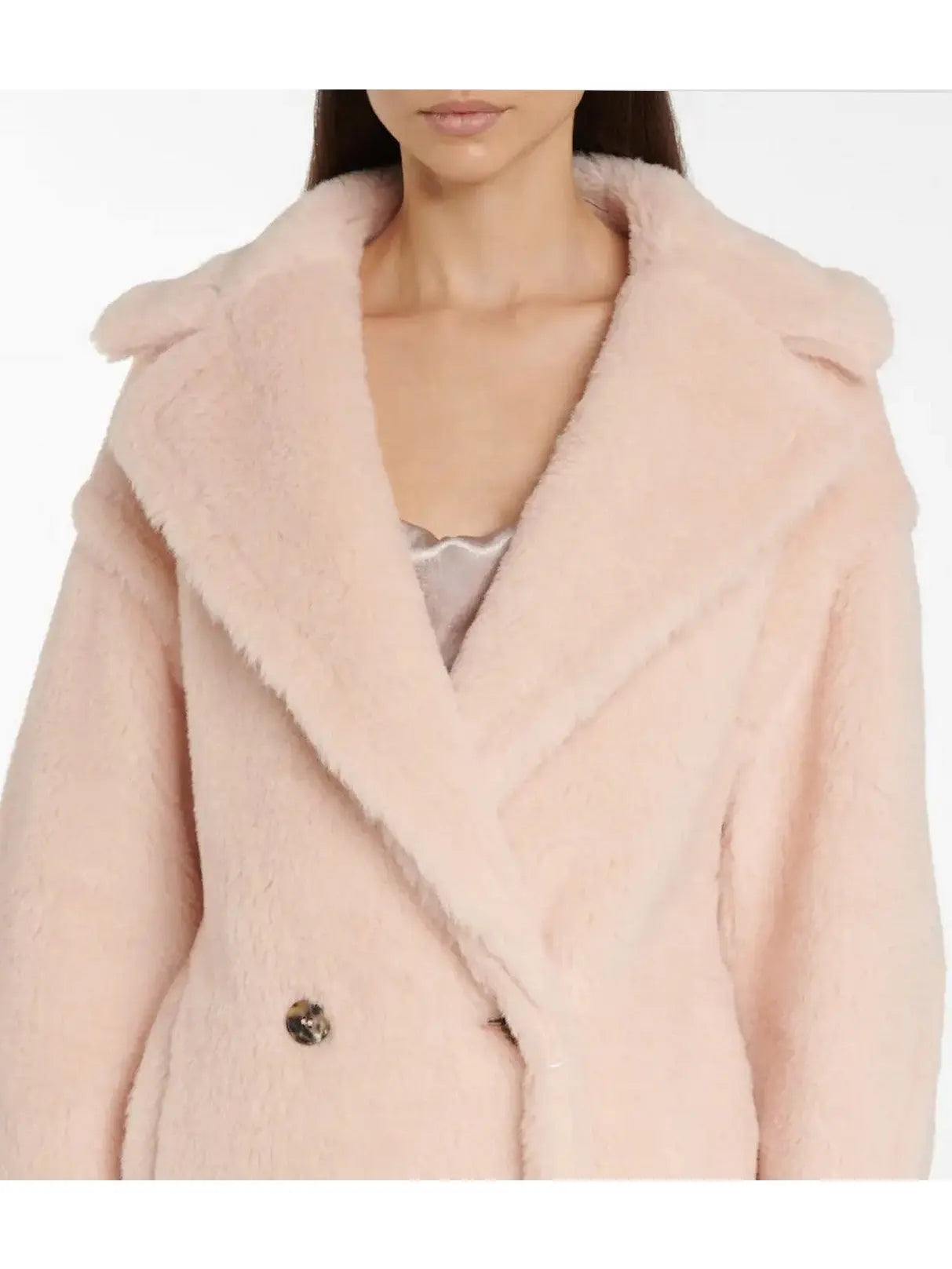 Teddy Icon Coat, Light Pink - Branna Couture