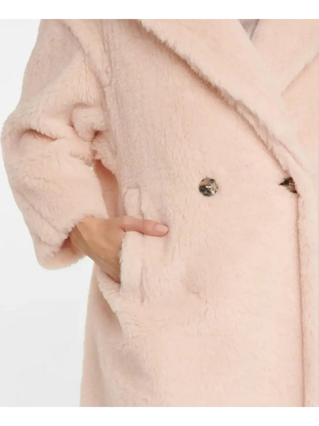 Teddy Icon Coat, Light Pink - Branna Couture