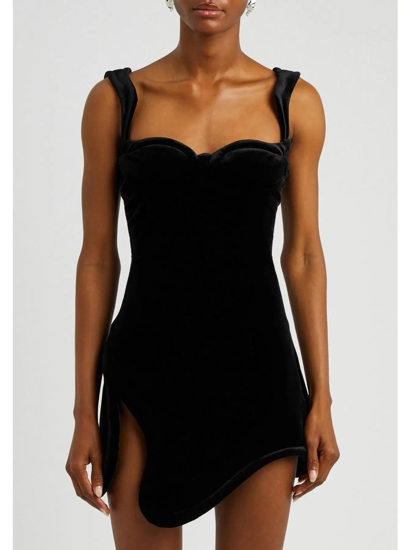 Velvet Mini Dress - Dresses