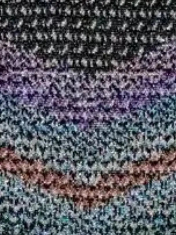 Zig Zag Knit Top and Shorts Set Multicolor - Suits & Sets