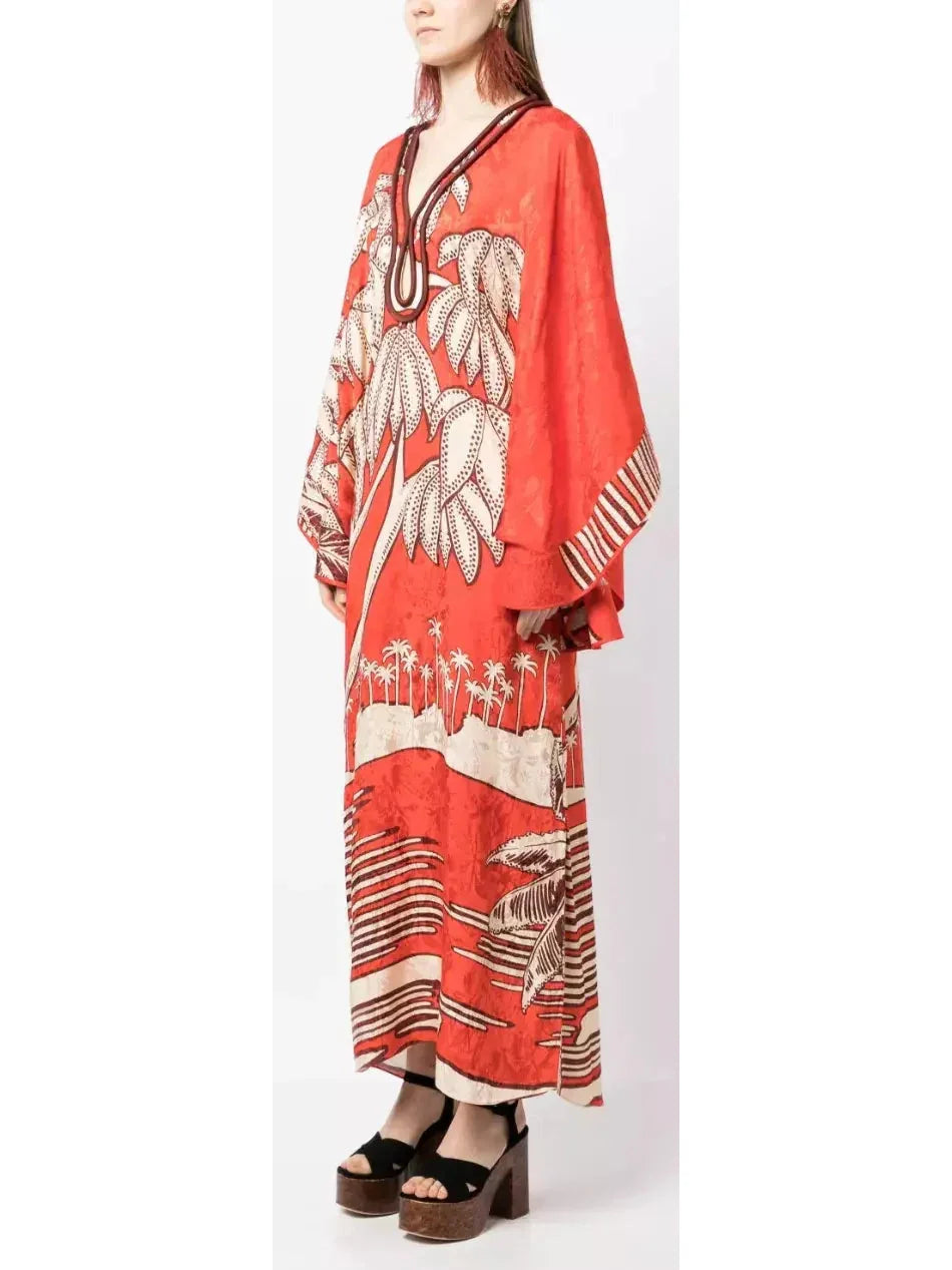 African Oriental Long Tunic Dress - Dresses