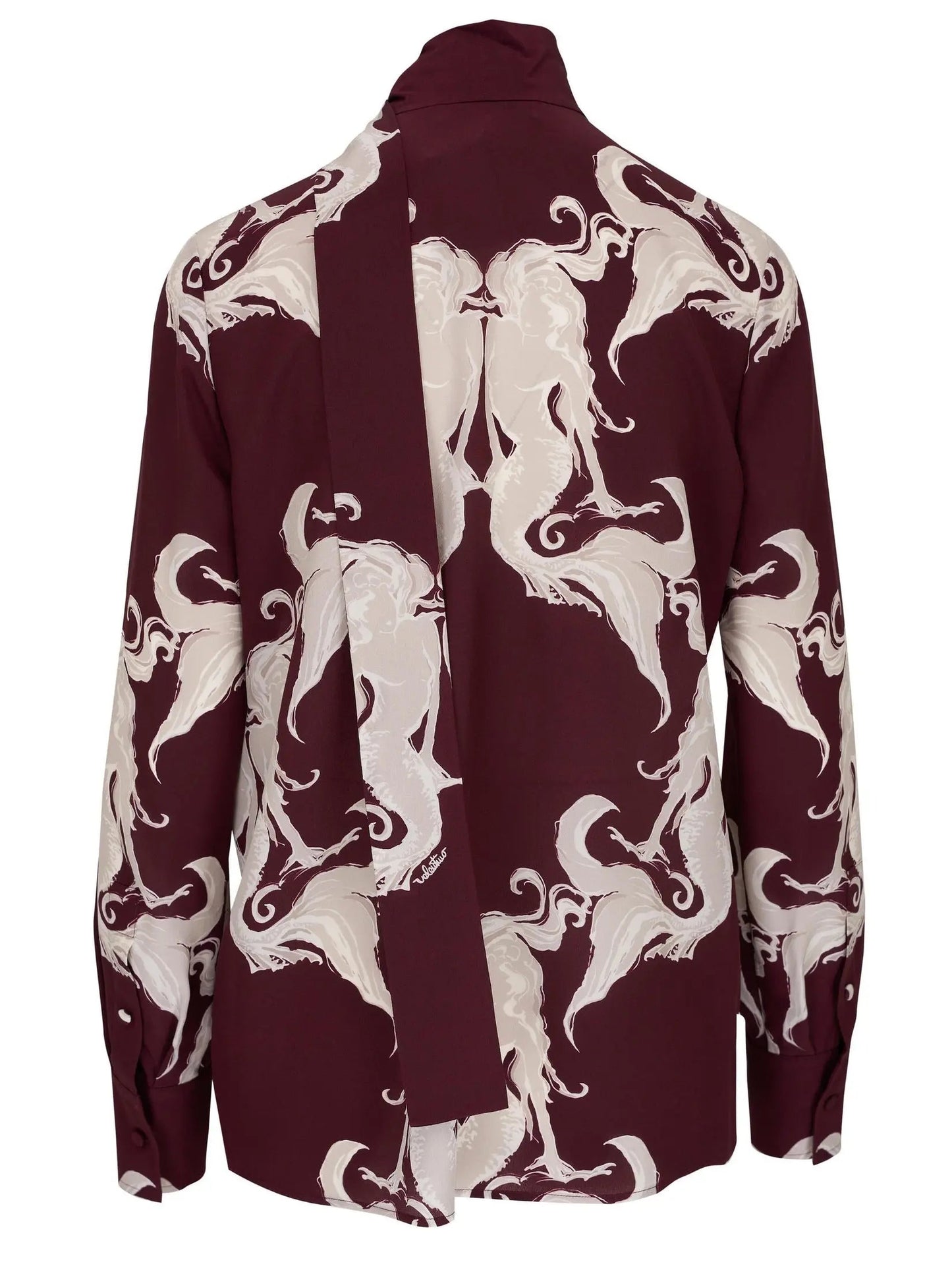 Amarone & Perla Metamorphos Gryphon Silk Blouse - Tops