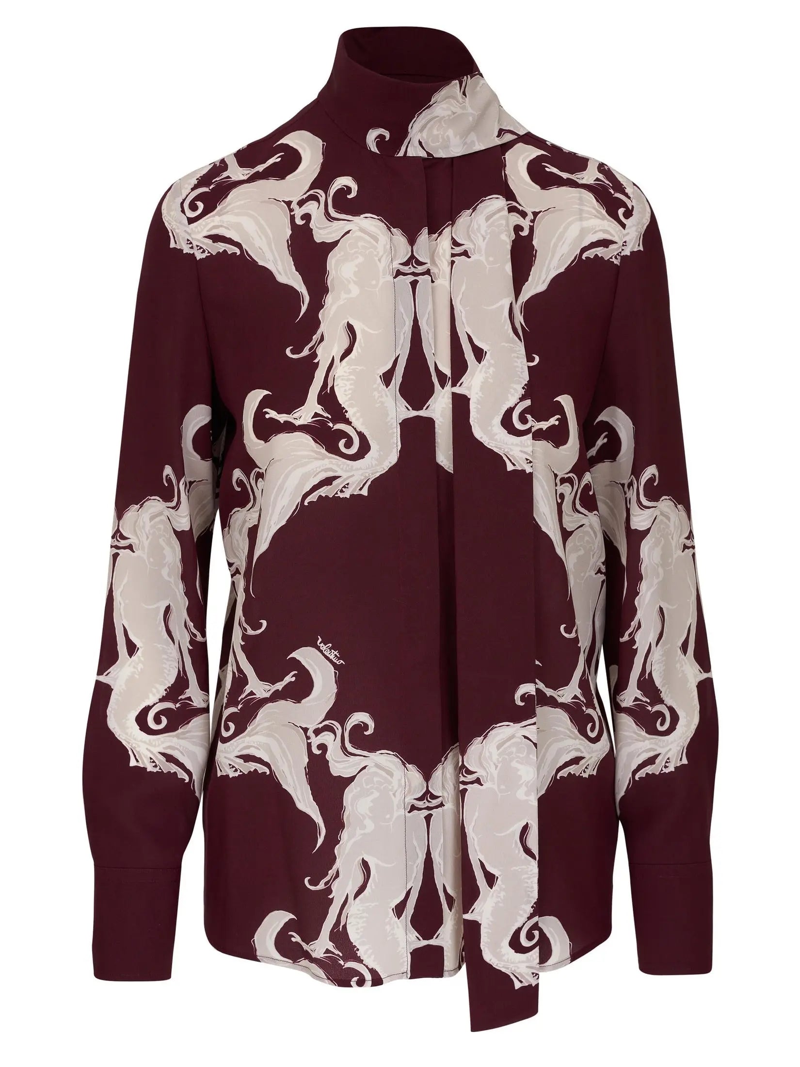 Amarone & Perla Metamorphos Gryphon Silk Blouse - Tops