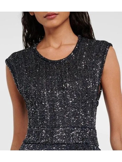 Archetypes Sequined Stretch-knit Crino Mini Dress - Dresses